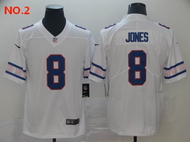  Men's New York Giants #8 Daniel Jones Jersey NO.2;
